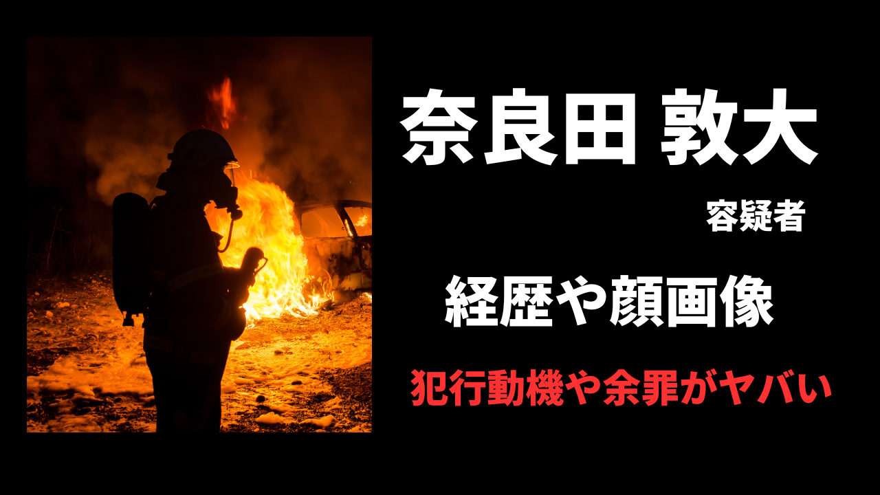 奈良田敦大の経歴や顔画像を調査！犯行動機や余罪がヤバすぎる！