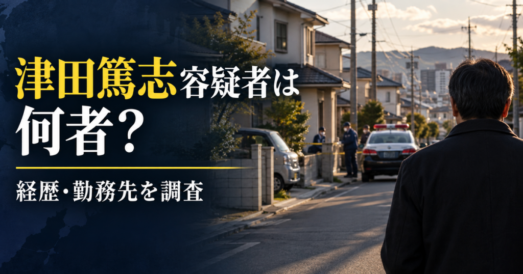 津田篤志容疑者の経歴・勤務先を調査した記事のアイキャッチ画像